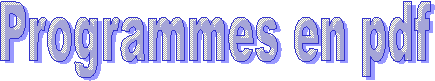Programmes en pdf